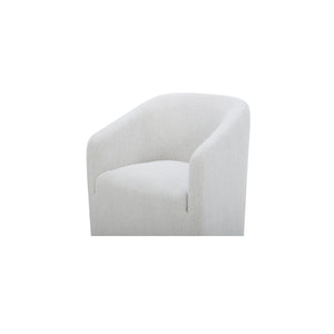Sandy Rolling Dining Chair Off White