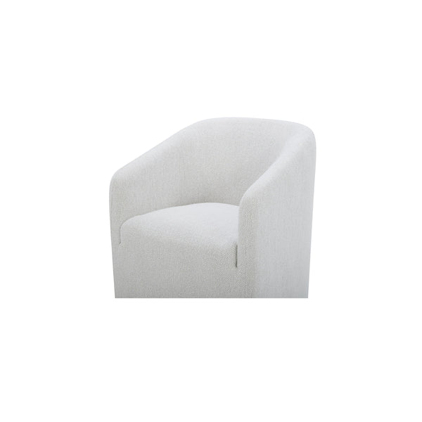 Sandy Rolling Dining Chair Off White