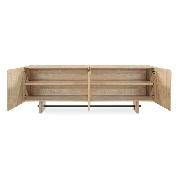 Madison Sideboard Natural with Carved Handle