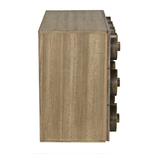 Lego Washed Walnut Sideboard with 3 Drawers