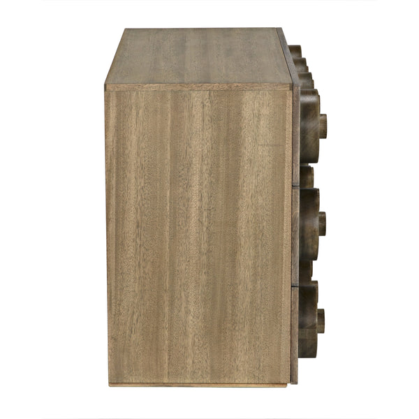 Lego Washed Walnut Sideboard with 3 Drawers