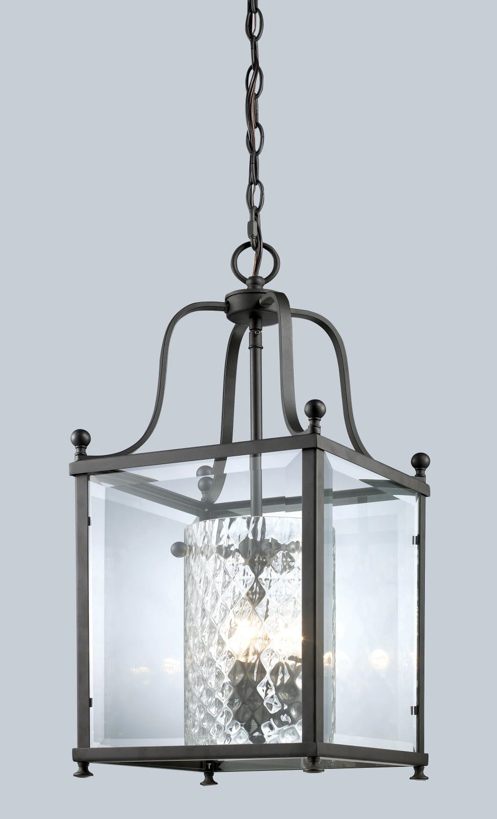 Fairview 3 Light Pendant in Bronze Finish
