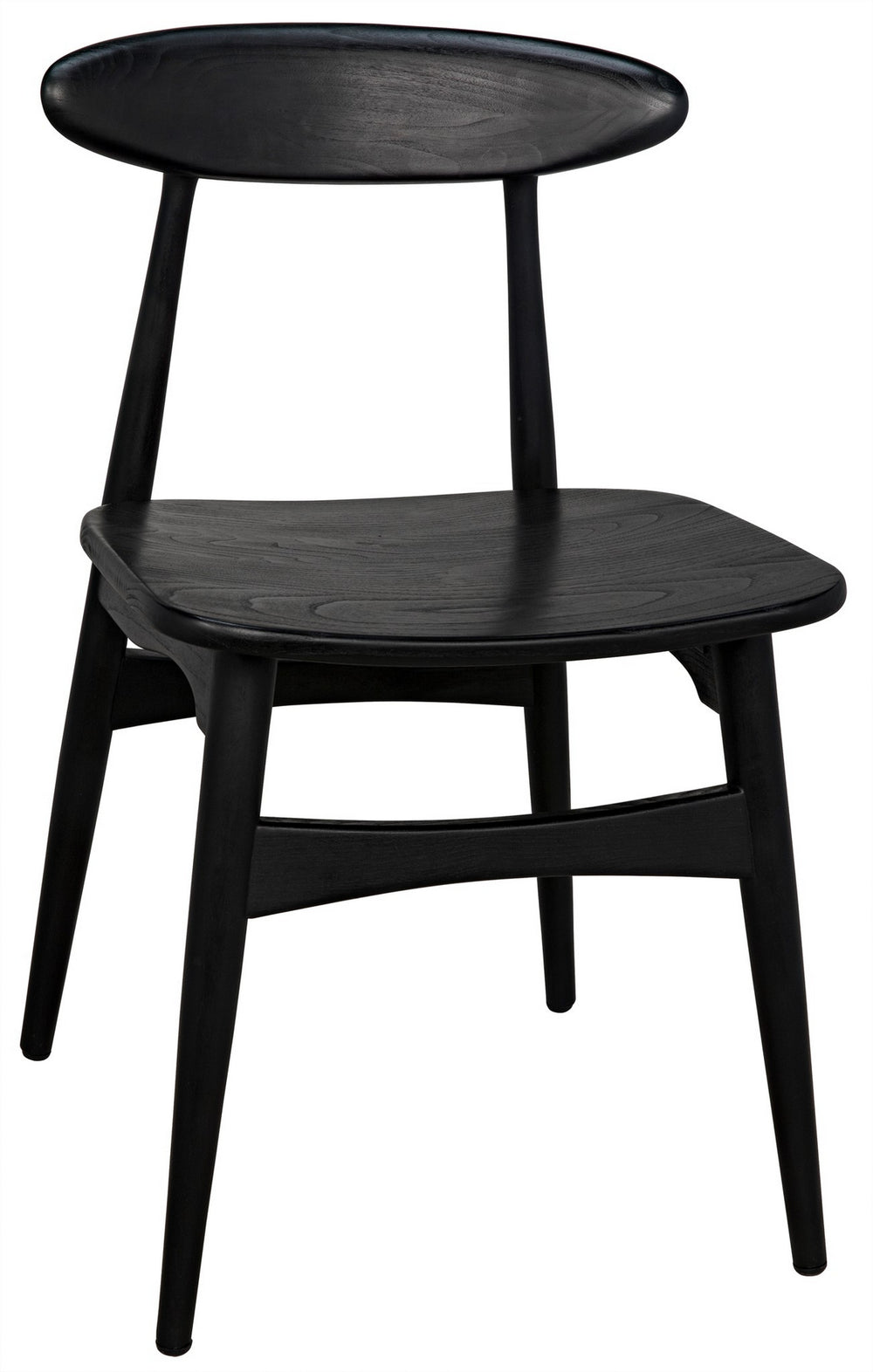 Surf Chair in Charcoal Black Sungkai/Mindi Wood