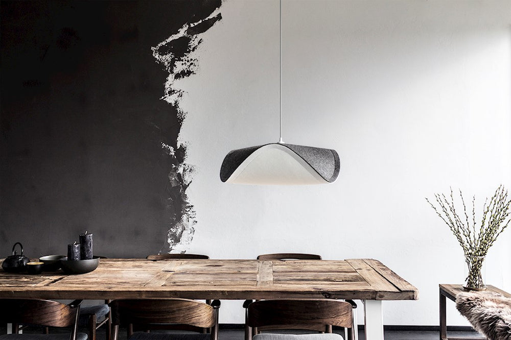 Sine Plug-In Pendant with White Cord