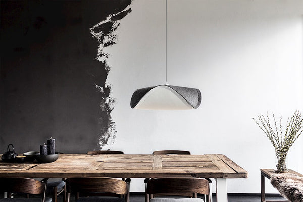 Sine Plug-In Pendant with White Cord