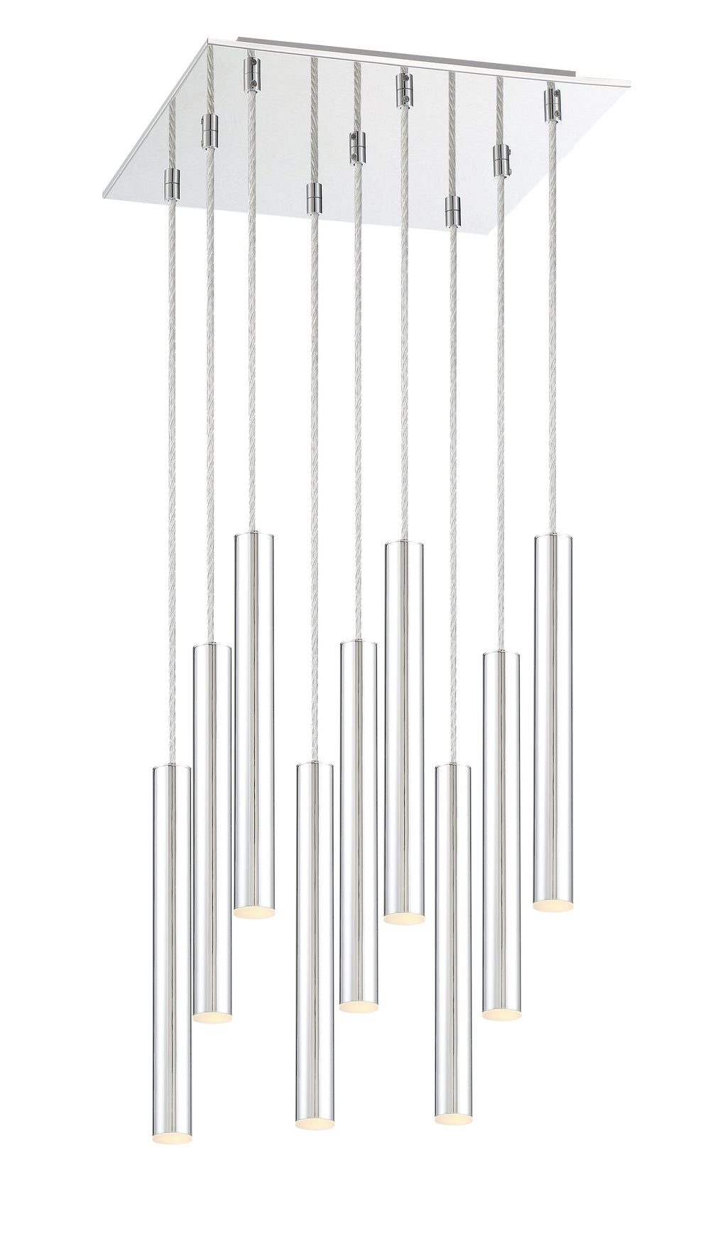 Forest 9 Light Island/Billiard in Chrome Finish