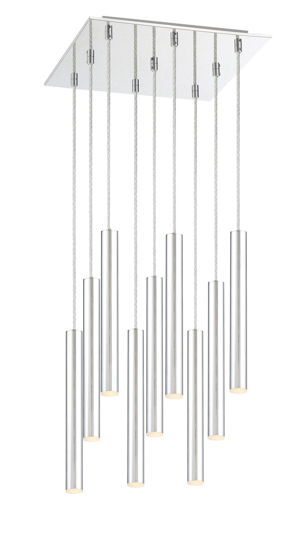 Forest 9 Light Island/Billiard in Chrome Finish