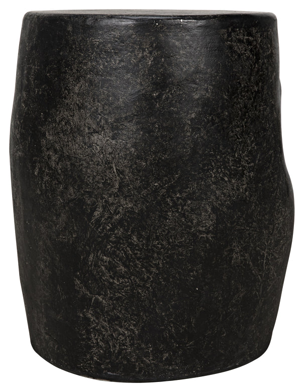 Head Side Table, Black Fiber Cement
