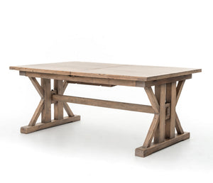 Florence Extension Dining Table-Sundried Wheat