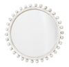 Brighton Round Wood Mirror, White Washed