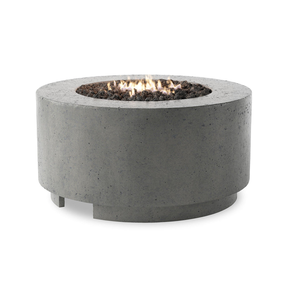 Damian Outdoor Fire Table In Pewter Concrete