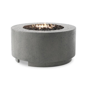 Damian Outdoor Fire Table In Pewter Concrete