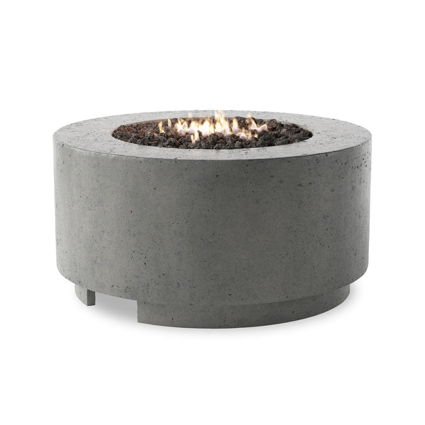 Damian Outdoor Fire Table In Pewter Concrete