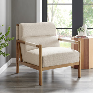 Olsen Boucle Accent Arm Chair, Palladian Beige