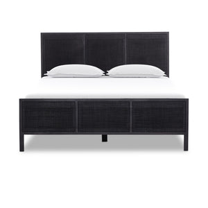 Sydney Queen Bed - Black Wash