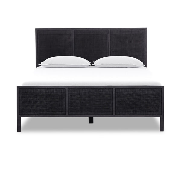 Sydney Queen Bed - Black Wash