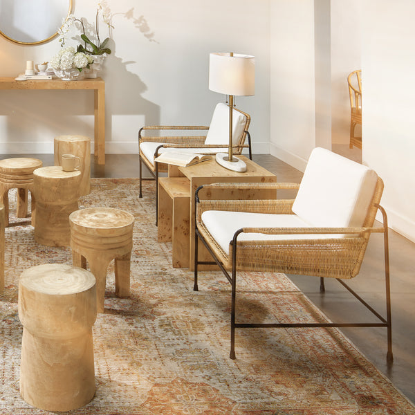Mesa Natural Wood Side Table