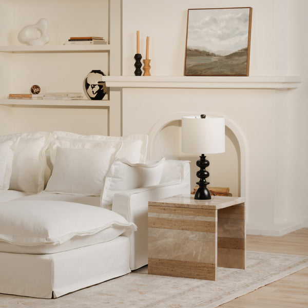 Moe's Rosa Accent Table in Mixed Marble