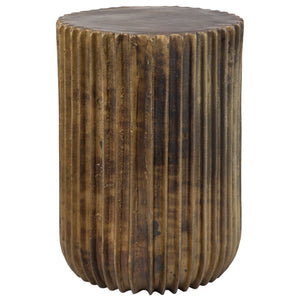 Peaks And Valleys Gold Accent Table