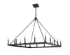 Barclay 16 Light Chandelier in Matte Black Finish