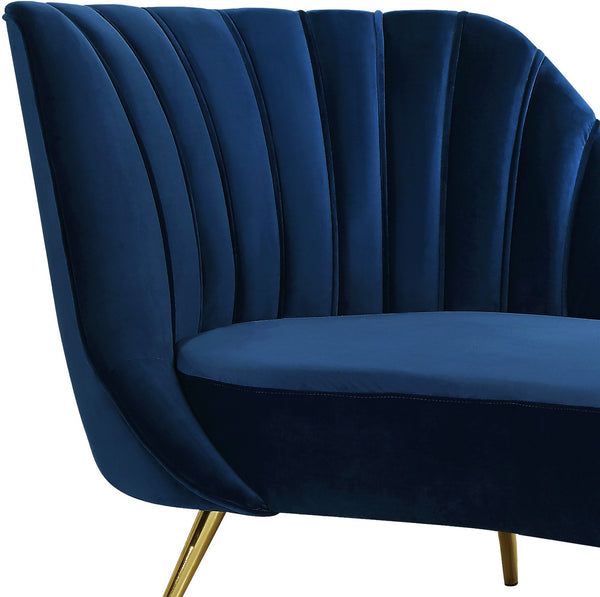Josefina Chaise In Navy Velvet