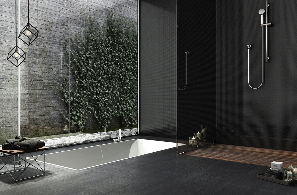 Vertical 1 Light Pendant in Matte Black + Brushed Nickel Finish