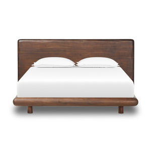 Nigel King Bed - Rustic Brown Acacia