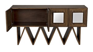 Jean-Michel Sideboard, Dark Walnut with Mirror