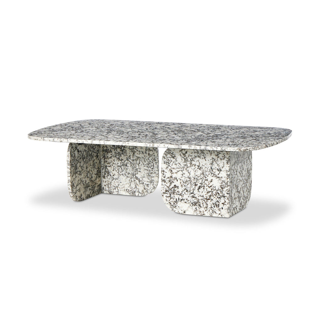 Ramone Coffee Table In Speckled Black Marble