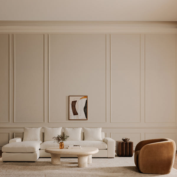Moe's Thomas Right Sectional in Ivory