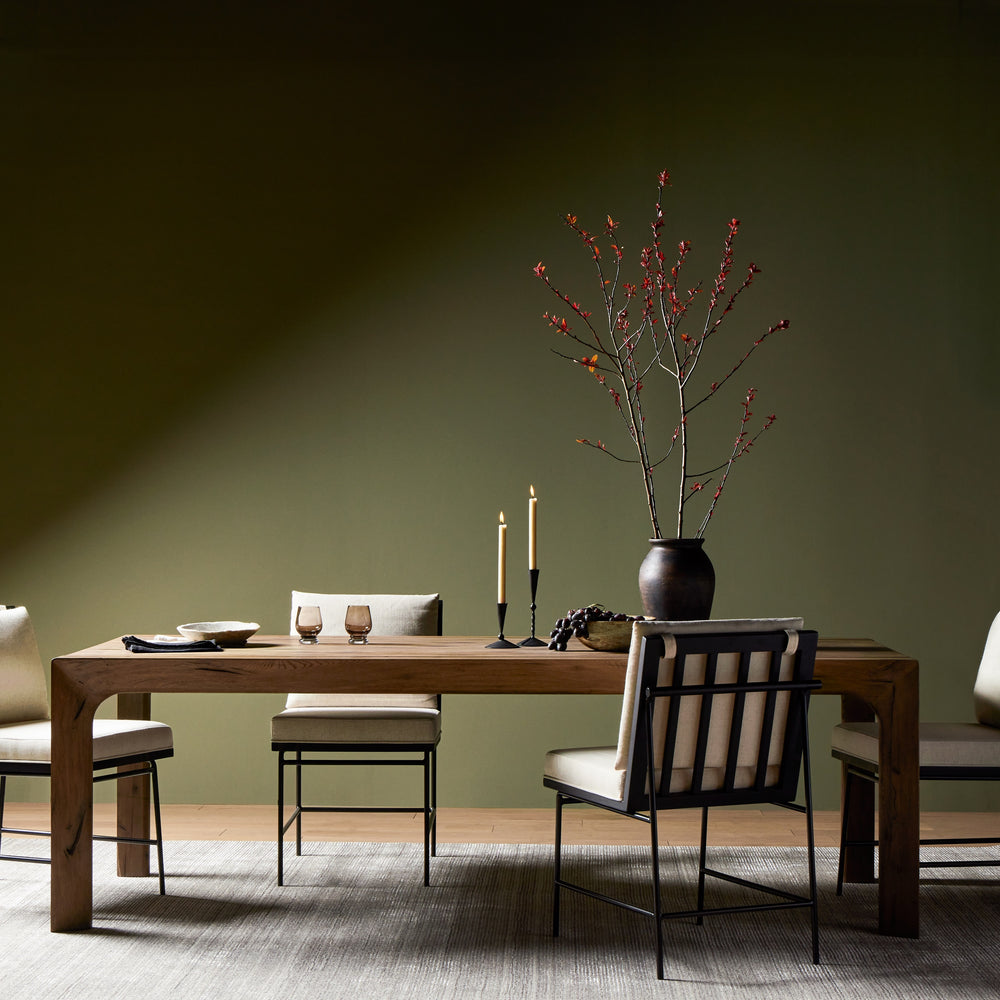 Henry Dining Table In Rustic Grey