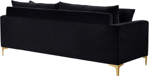 Lucy Sofa In Black Velvet
