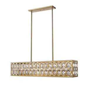 Dealey 7 Light Chandelier in Heirloom Brass Finish