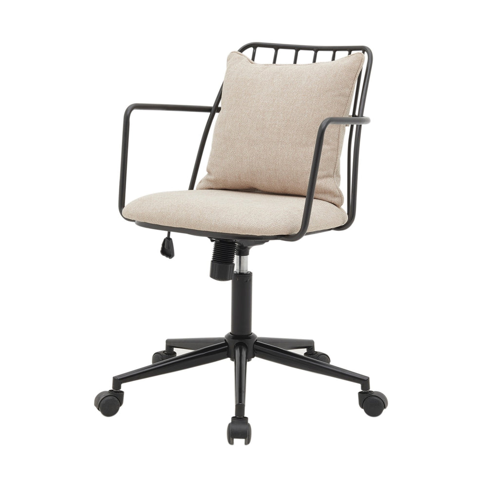 Edison Fabric Office Chair In Strata Cream
