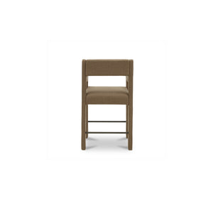 Moe's Elise Counter Stool in Ochre with Sloped Arms