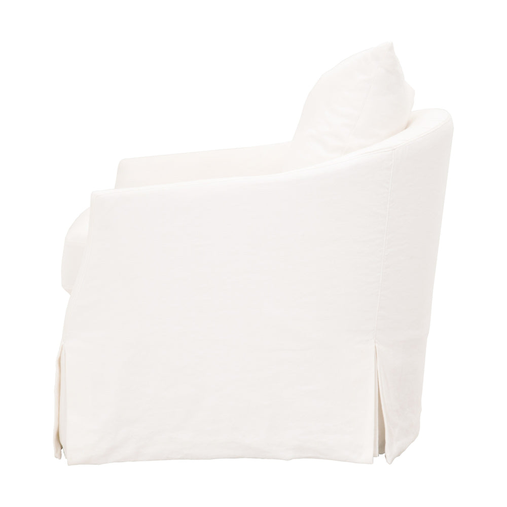 Faye Slipcover Swivel Club Chair