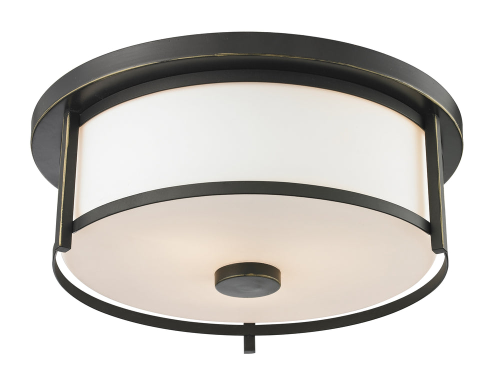Savannah 2 Light Flush Mount in Olde Bronze Finish