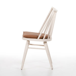 Lewis Windsor Chair W Cushion In Off White