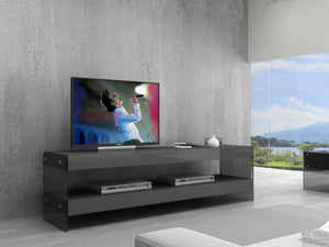 Reese TV Base in Grey High Gloss