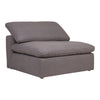 Moe's Clay Slipper Chair in Light Grey