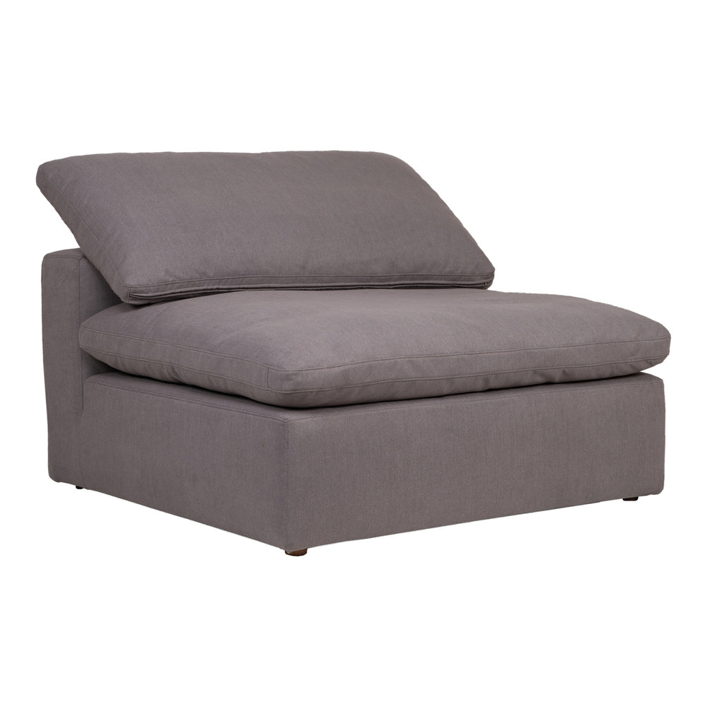 Moe's Clay Slipper Chair in Light Grey