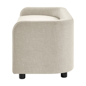 Wendy KD Fabric Storage Bench, Meridian Cream