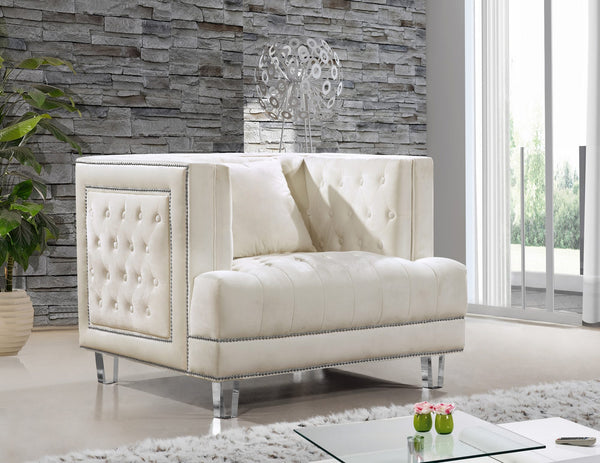 Rudolph Chair In Cream Velvet
