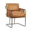 Classic Home Strapling Leather Dining Chair - Sedona Brown