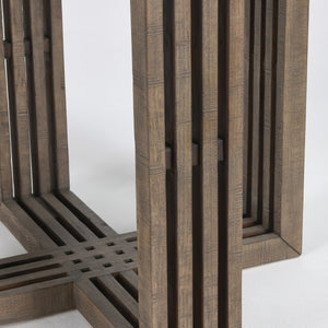Aspen 47" Reclaimed Pine Dining Table - Distressed Brown