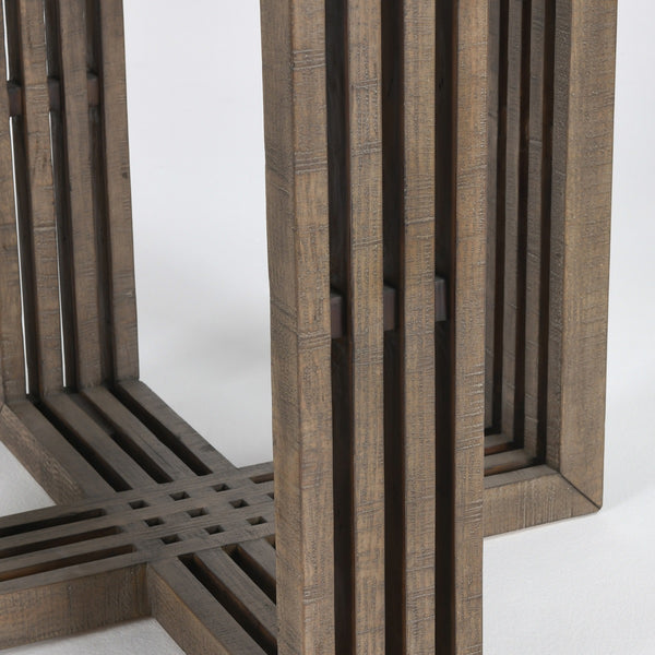 Aspen 47" Reclaimed Pine Dining Table - Distressed Brown