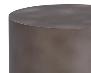 BERNABY END TABLE - GUNMETAL