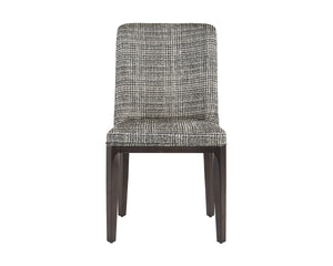 ELISA DINING CHAIR - GREY OAK - NAYA CHECK BLACK
