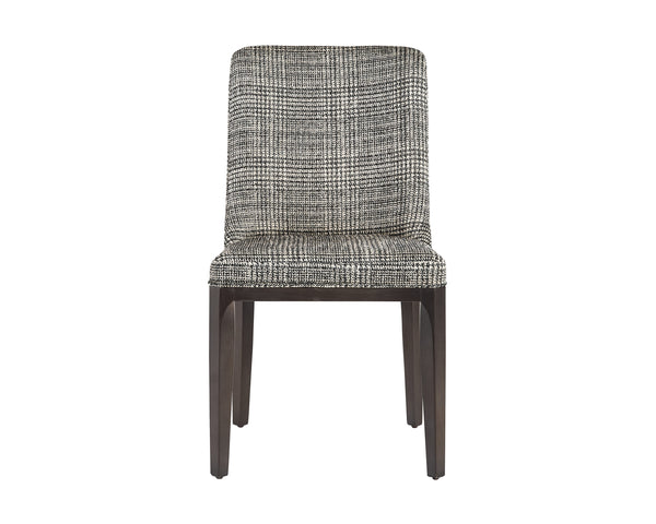 ELISA DINING CHAIR - GREY OAK - NAYA CHECK BLACK