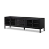 Laker Media Console In Black Oak